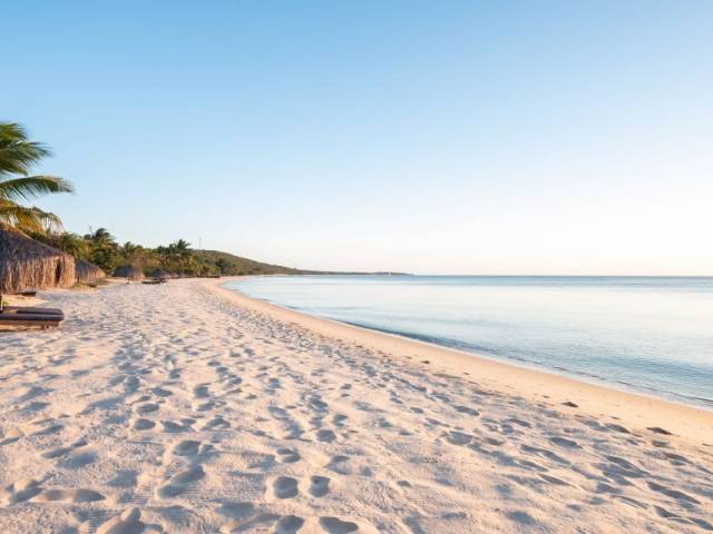 Vista de la playa